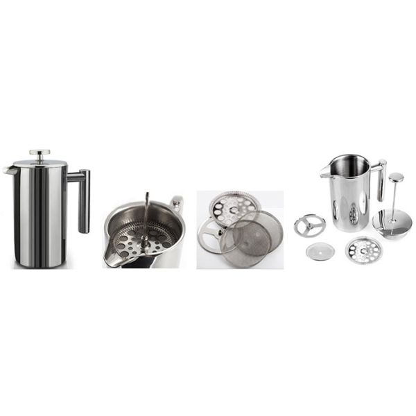 U-Bonds 34 / 51oz Stainless Steel French Press Coffee Pot 0.8mm Thickness