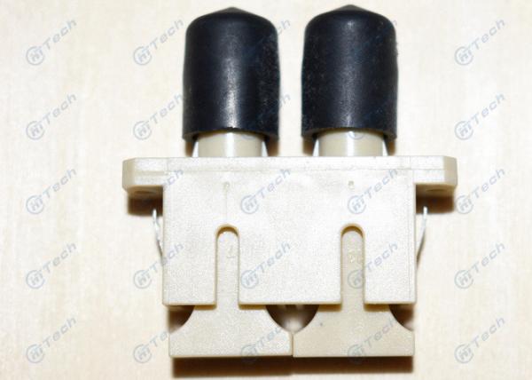 Multi Mode SC-ST Fiber Optic Connector Adapters Plastic Duplex Repeatability 0.2dB