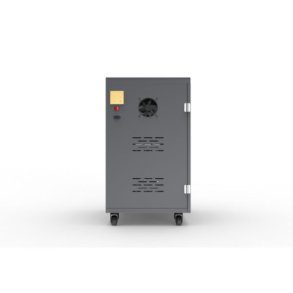 Big Capacity USB Charging Cart with 4 Wheels with Brake 100-250V Input Voltage and Cooling Fans