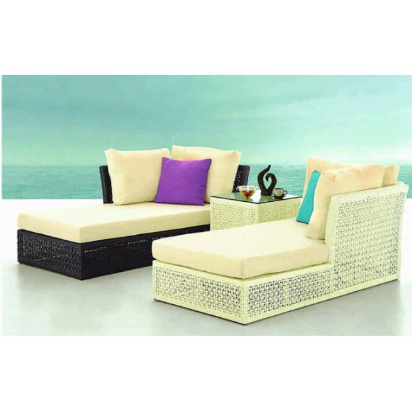 Outdoor rattan chaise lounge chair-3009