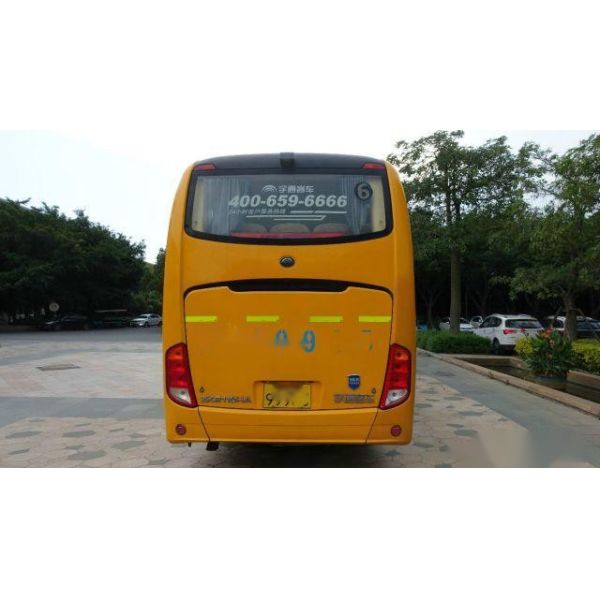 Used Yutong Bus ZK6107 49 Seats Left Steering Airbag Chassis Yuchai Rear Engine Low Kilometer