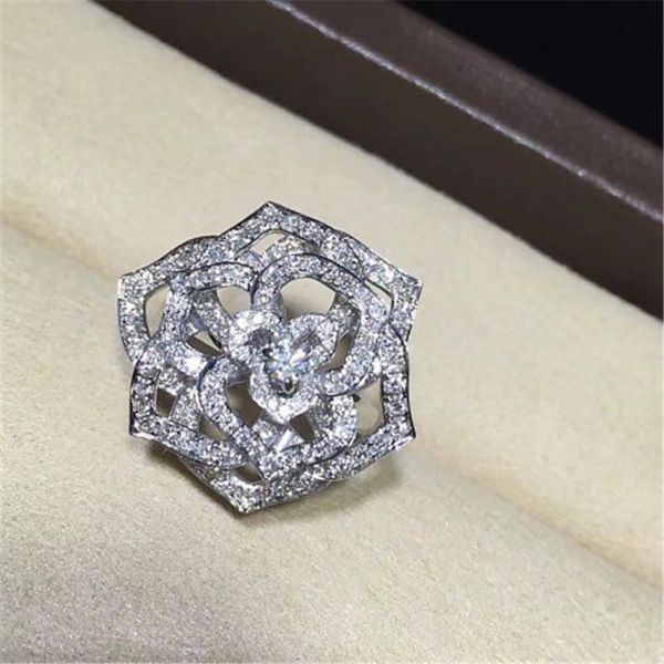 P 18k gold  white gold yellow gold rose gold diamond ring  Jewelry factory in Shenzhen, China