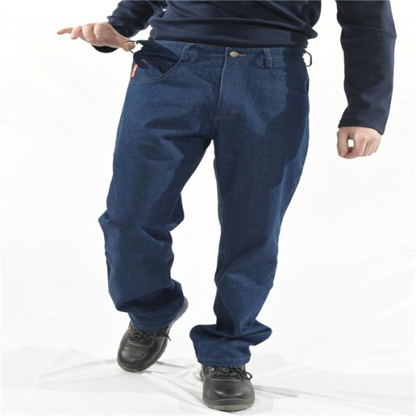 пожаробезопасные джинсы работы джинсовой ткани простирания Dura хлопка FR брюк 11.5oz