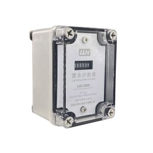 Lightning Surge Counter 999999 Digits IP67 2KA-100kA Monitor Lightning Strikes for Power Stations / Base Stations