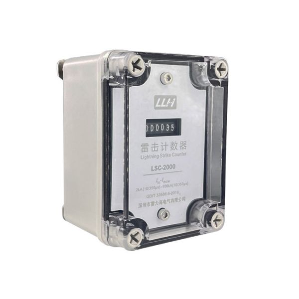 Lightning Surge Counter 999999 Digits IP67 2KA-100kA Monitor Lightning Strikes for Power Stations / Base Stations