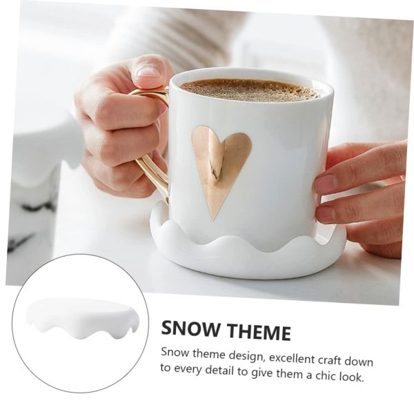 Силиконовые крышки стаканов набор снежного покрытия питьевой горшок антипылевой герметичные крышки кружки для горячего и холодного напитка Силиконовый горячий крышка стакана