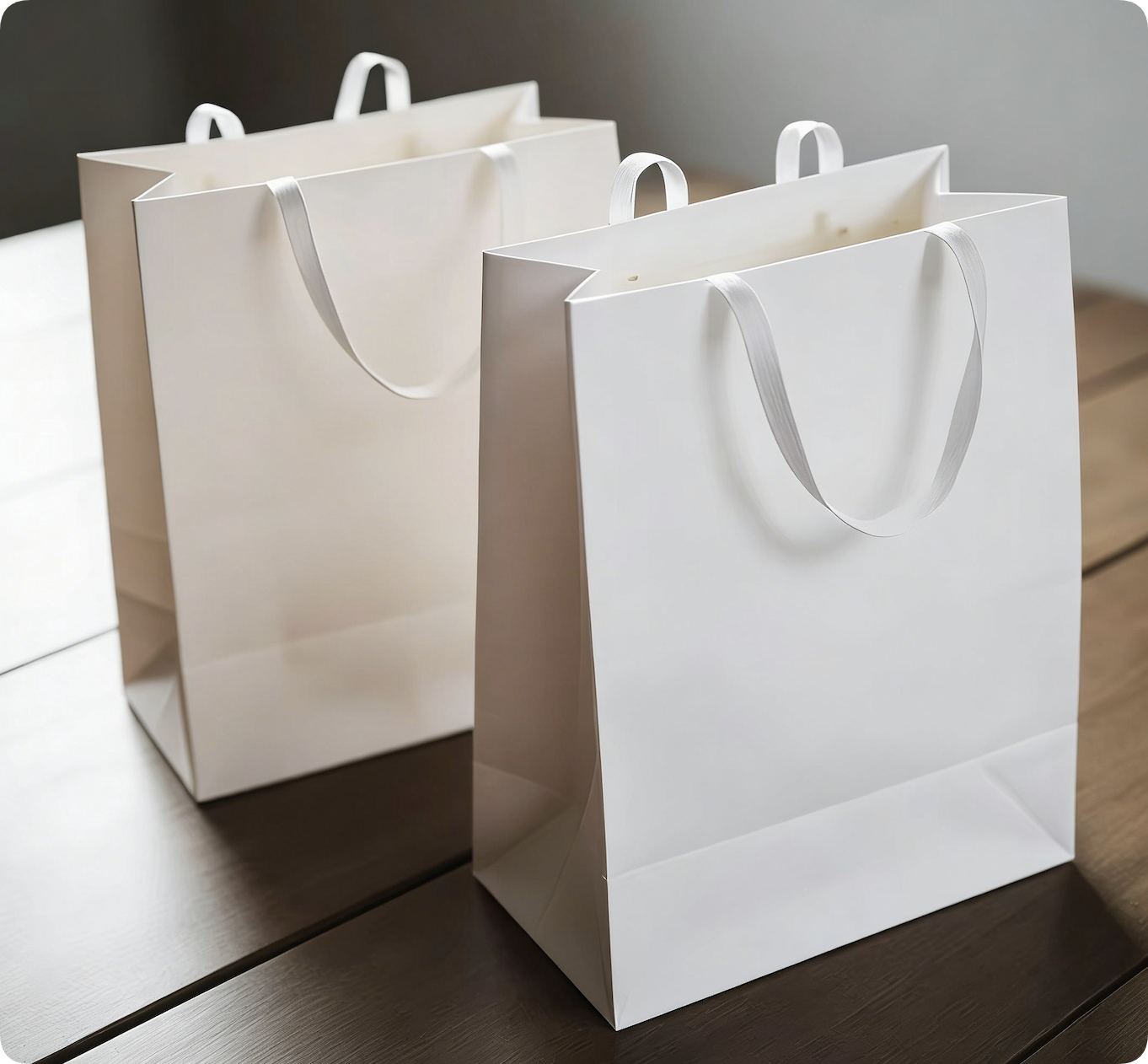 Light Luxury Simple Design Custom Packaging For Eyewear & Clothing Stores Exclusive Paperboard Gift Bags For Supermarkets