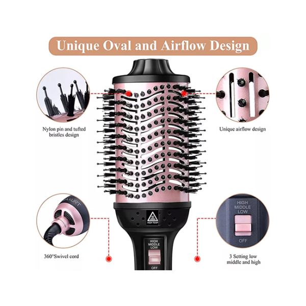 щетка 110-220V Multiscene фена для волос иона горячего воздуха 4in1 многофункциональная