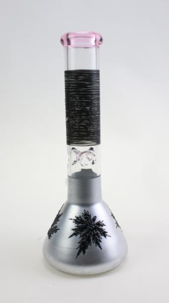 Engraved 14 Inch Beaker Smoking Glass Water Hookah Pipe 35mm
