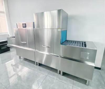Restaurant Conveyor Belt Dish Machine 380V Commercial Dish Dryer Machine