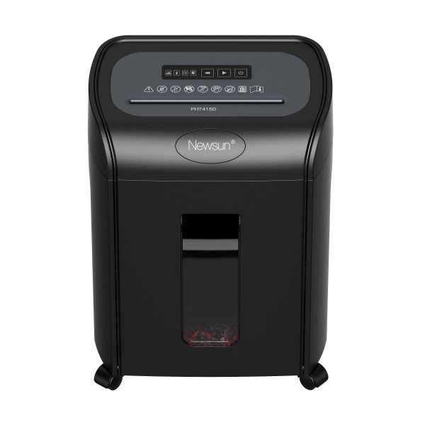 P4 15 Sheets Cross Cut Paper Shredder 18 Liter Pull-out Bin,Silent 56dB,8 Mins Shredding Time,LED Indication,Hot Selling