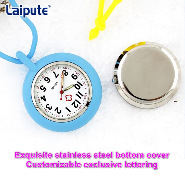Laipute Nurses Digital Fob Watch Halterneck Silicone Nurse Watch Quartz Movement