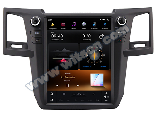 12.1" Screen Tesla Vertical Android Screen For For Toyota Fortuner Hilux 2004