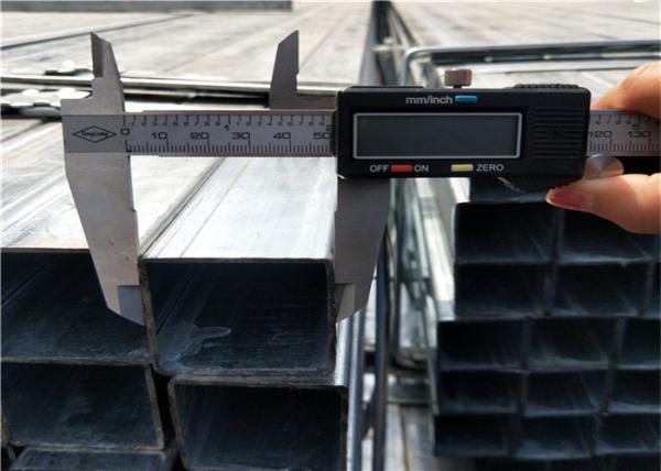 Do aço carbono do quadrado do tubo dos bens revestimento de zinco galvanizado estável dimensional pre -