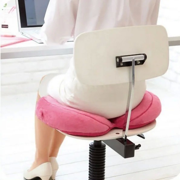 Supportive Coccyx Memory Foam Back Support Pillow for Car and Aircraft Anti-Decubitus