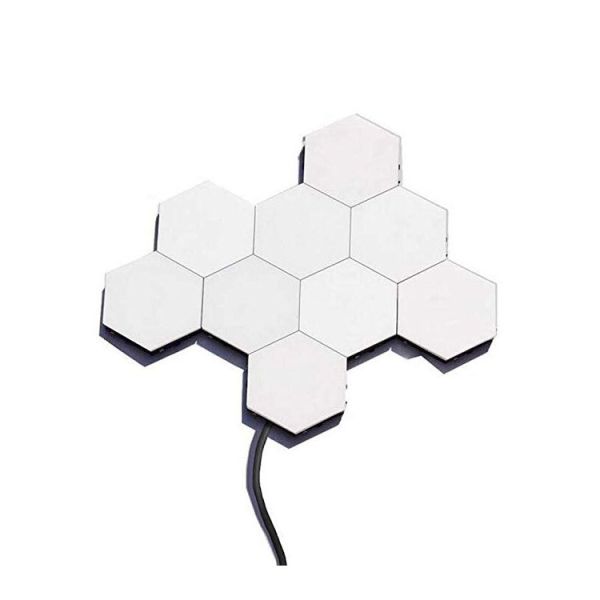 Lumière tactile hexagonale sensible à la lumière quantique en PP blanc pour 2021 Xiamen