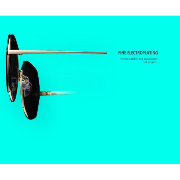 Polarized Women BSCI 142MM Resin Lens Sunglasses Luxury PC With Metal