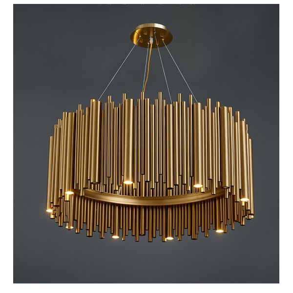 Luxury Gold Chandelier For Living Room Modern LED Home Decor tube chandelier(WH-CY-166)