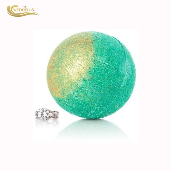 Surprise Beautiful Jewelry Bath Bombs Natural Fizzy Rings Inside For Adult Spa