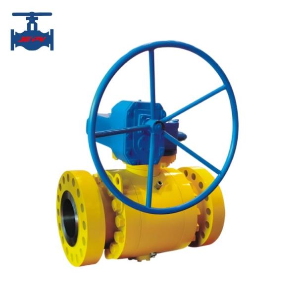 High and Normal Temperature Direct Mount Trunnion Mounted Ball Valve with Flanged Connection