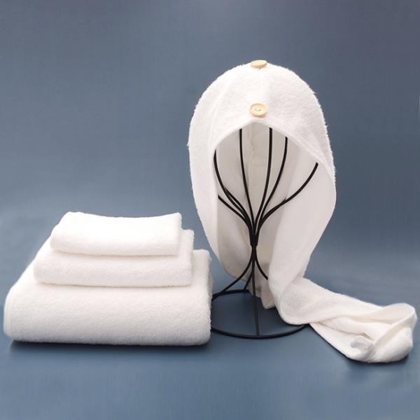 La feuille 100% naturelle blanche de serviette de Bath de microfibre de coton a placé le nettoyage quotidien