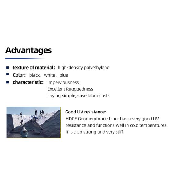 0.2mm Black Plastic Anti-Seepage Geomembrane with CE/ISO9001/ISO14001 Certifications