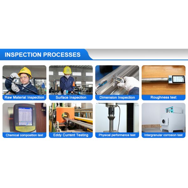 321 410 SS Tubo sin costura de acero inoxidable pulido Rectangular de 50 mm de espesor 2m de longitud