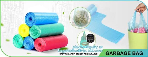 China Manufacturer 100% Biodegradable Singlet Bags With EN13432 BPI OK Compost Home ASTM D6400 Certificates, BIO, ECO