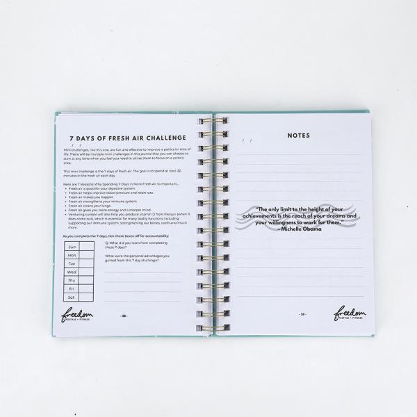 Custom A5 Self Care Workout Journal Fitness Journal For Women And Men Gym And Daily Health Planner
