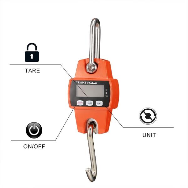 Balance de grue électronique prise en charge par ODM avec une capacité de 300 kg et un écran LCD pour la pesée intensive dans les environnements industriels