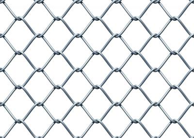 Galvanized Chain Link Fence Mesh 2.0-5.0mm Wire 25-120mm Mesh Size