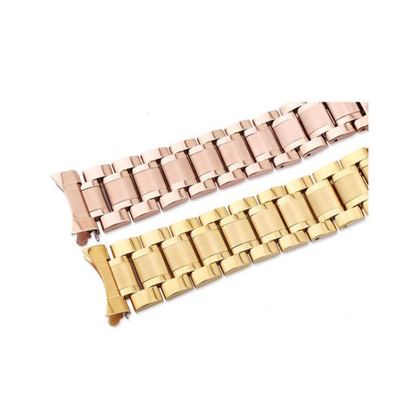 Sapphire Glass Men Stainless Steel Automatic Watch Applied Index And Stones Mark