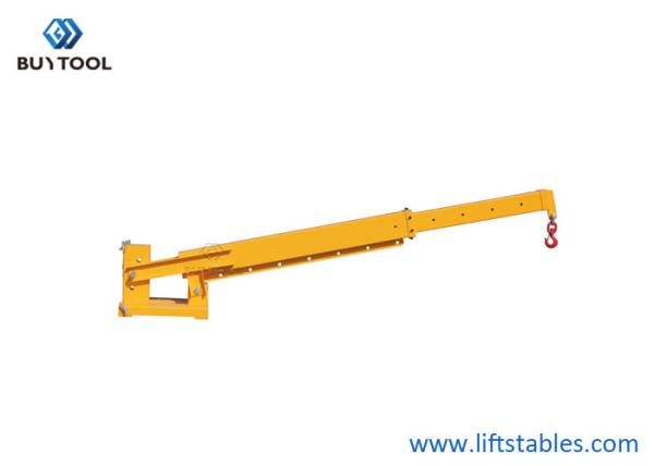 Acessório ajustável telescópico Jib Boom Crane da empilhadeira da grua fardo da capacidade do elevador de 6000 libras