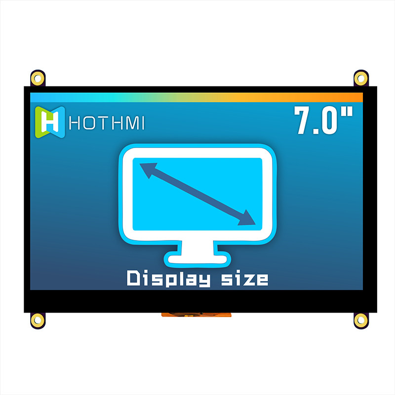 7 дюймов для высокого сигнала TFT дисплей 1024x600 для Raspberry использования Pcap Монитор