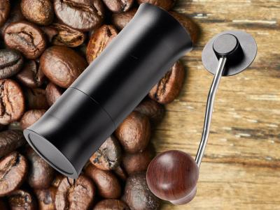 Smaller Portable Sanding Hand Office Coffee Grinder With Walnut Handle