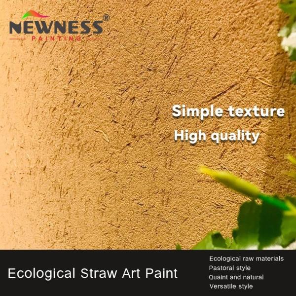 Pintura de palha Pintura ecológica de lama de loess para parede de palha interna 20KG/saco CAS n.o 38891-59-7