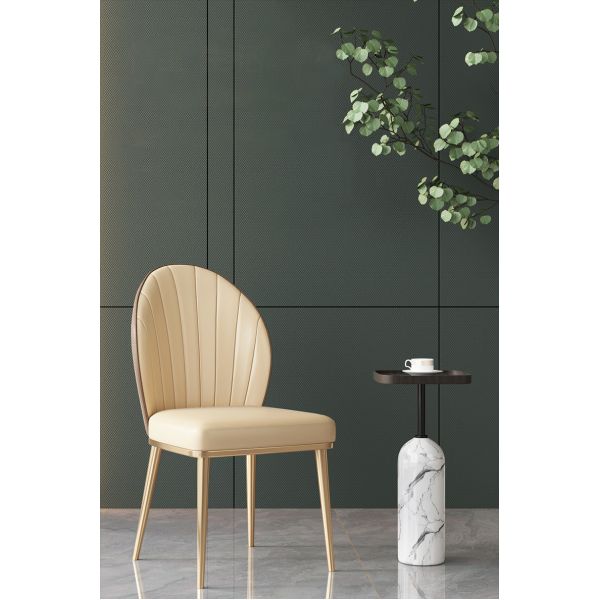 Modern Stainless Steel Velvet/PU Restaurant Dining Table And Chairs