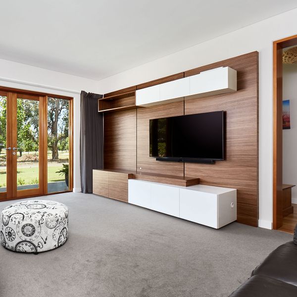 Modern Living Room Melamine TV Cabinet Furniture Modular Wooden TV Cabinet