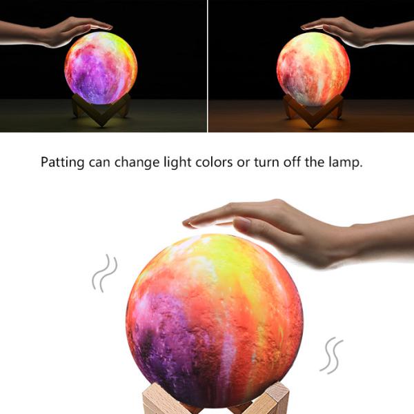 Decoration 3D LED Illusion Lamps / LED Desk Light Battey Support