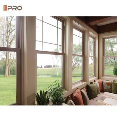 Air Proof Aluminum Sash Windows Triple Glass Double Hung Window For Home