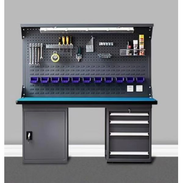 Space Electrostatic Discharge Workbench Featuring Foldable Legs and ESD Protective Coating Suitable for Small Electronics Workspaces