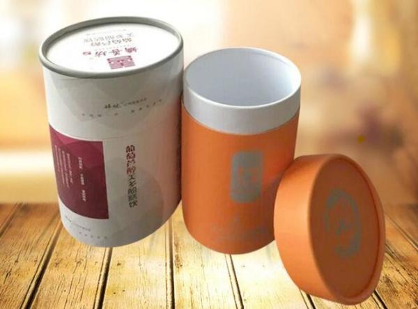 Customized Printing Cylinder Paper Tube Cardboard Packaging Boxes Round Paper Tube With EVA Insert For Glass Test Tube W