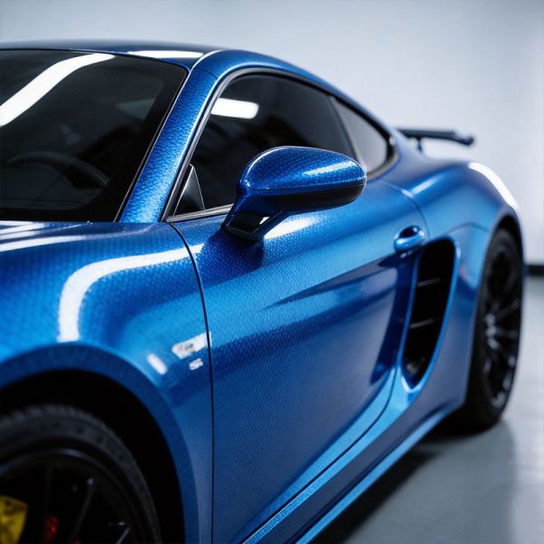 Glossy TPU Color Changing Film Azure Stone Blue UV Protection Car Wrap