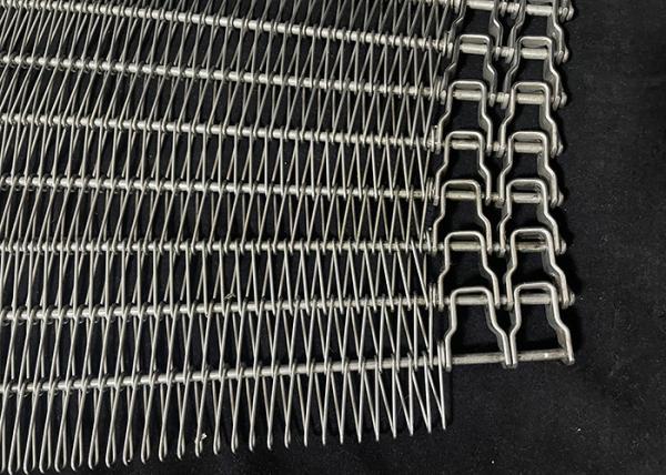 Stainless Steel Flexible Rod Spiral Wire Mesh Conveyor Belt