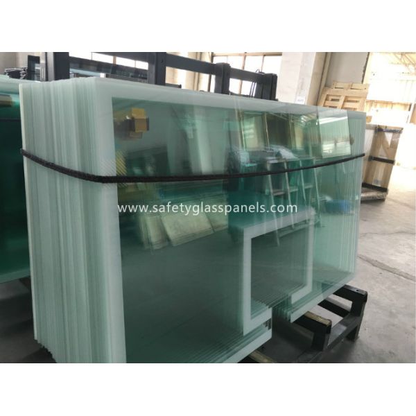 Skylight 5mm two layers laminated toughened glass , Processed Solid Bent Laminated Glass