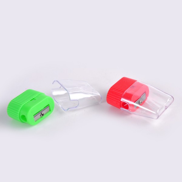 custom bin shape single hole plastic wholesale office pencil sharpener