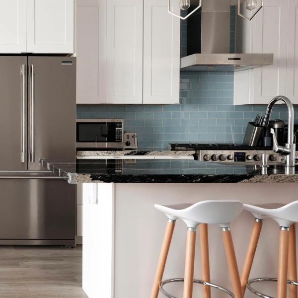 RTA Modular Kitchen Storage Cabinets Lacquer Shaker White