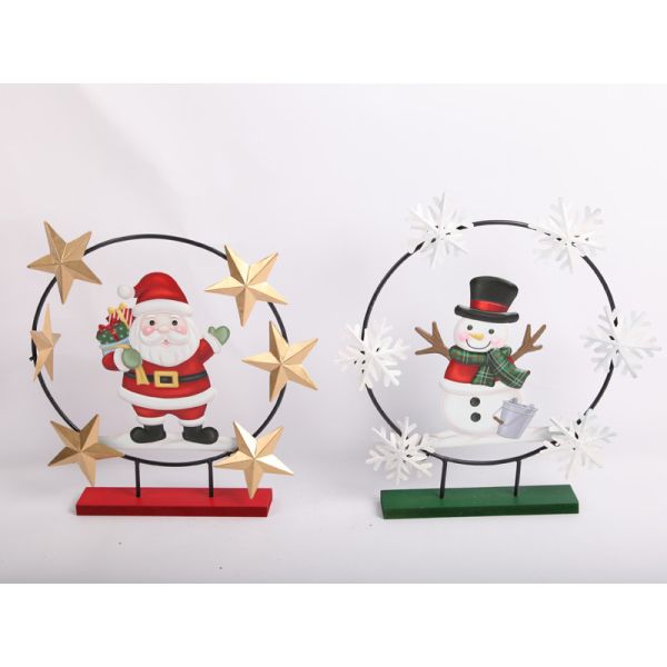 Металлические рождественские украшения Внутренние украшения Прочные железные ремесла Поддержка OEM