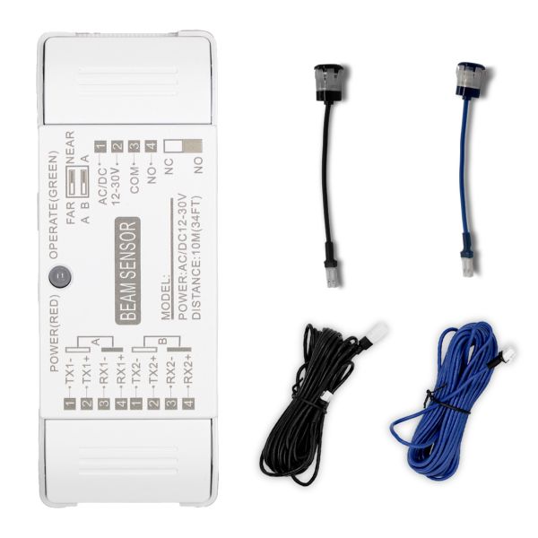 Dual Pair Infrared Beam Sensor with 10m Detection Range and Waterproof Design for Automatic Door Safety