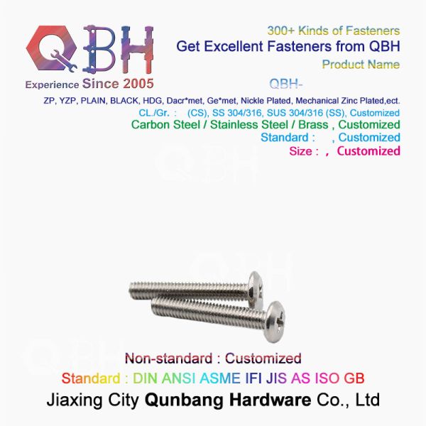304 винта плоской головки болтов с шестигранной головкой нержавеющей стали M3 перекрестных